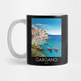 A Pop Art Travel Print of Gargano - Italy Mug